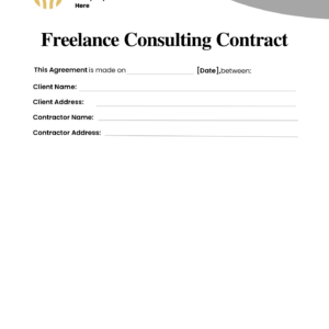 Independent Contractor Contract